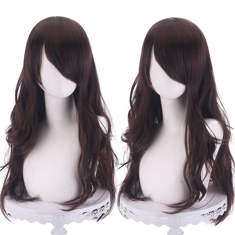 Anime Universal Long Curly Hair Micro Cos Wig