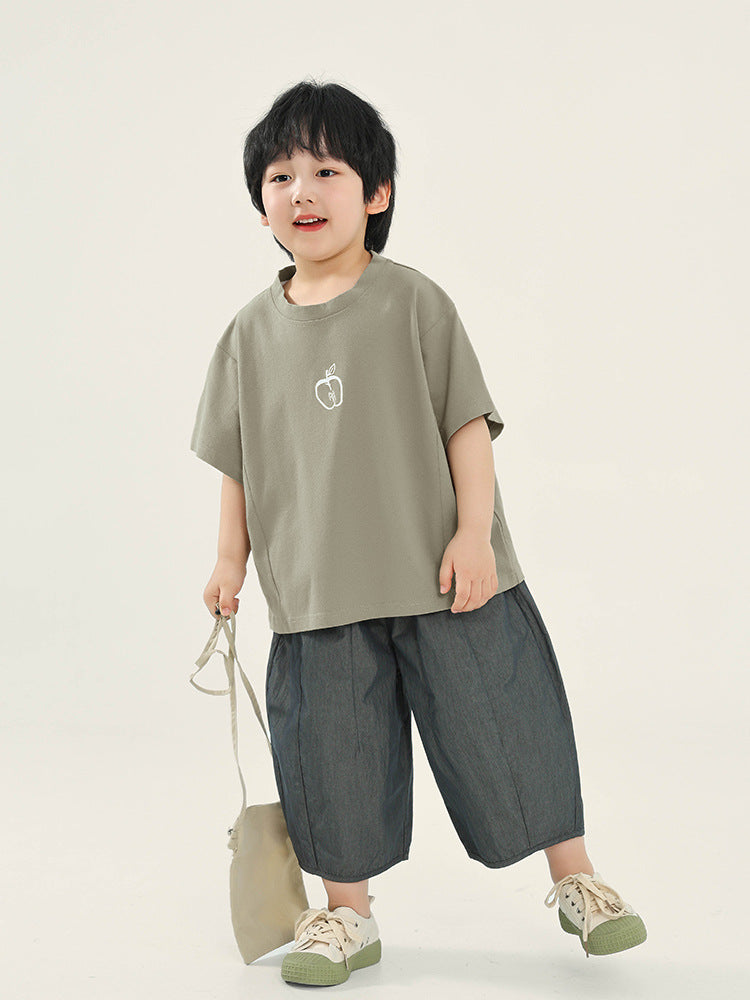 Children's Clothing Boy's Short-sleeved Summer Korean Loose Top Children's T-shirt
