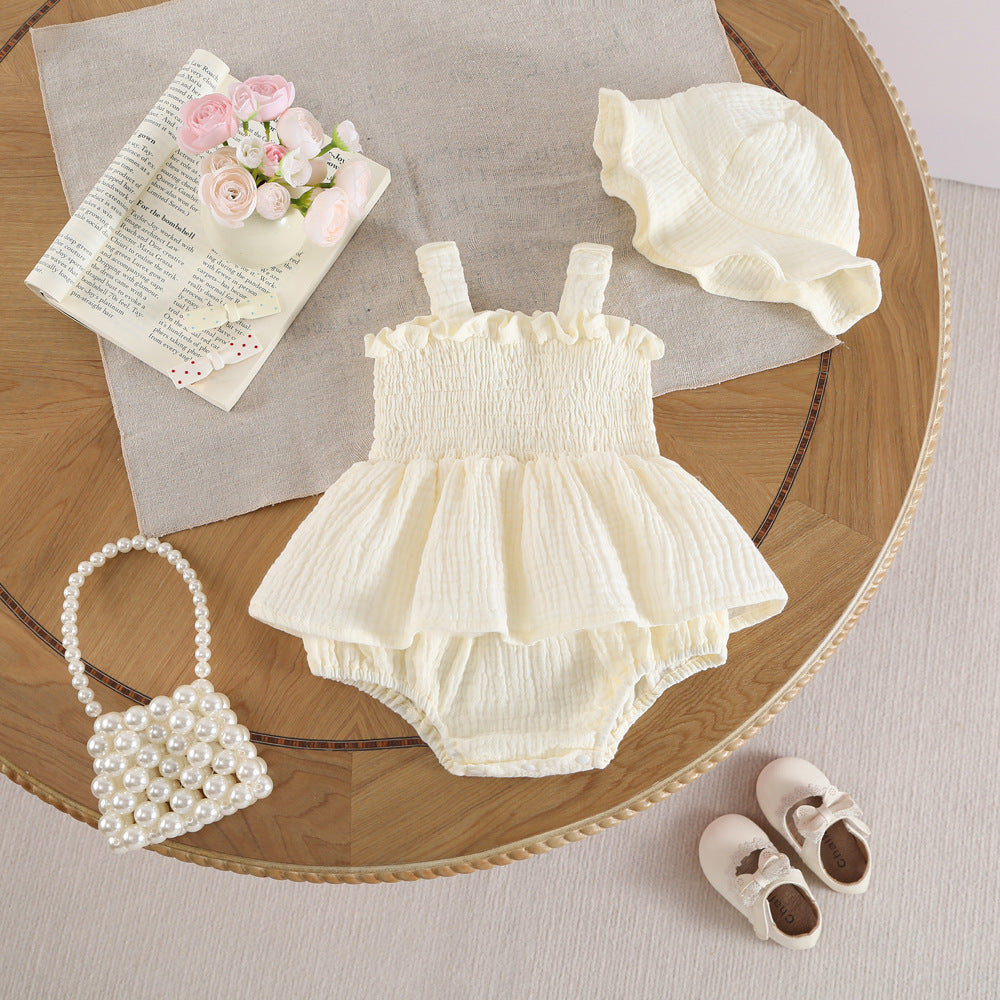Summer Romper Sweet Floral Sling Triangle Jumpsuit, Climbing Suit