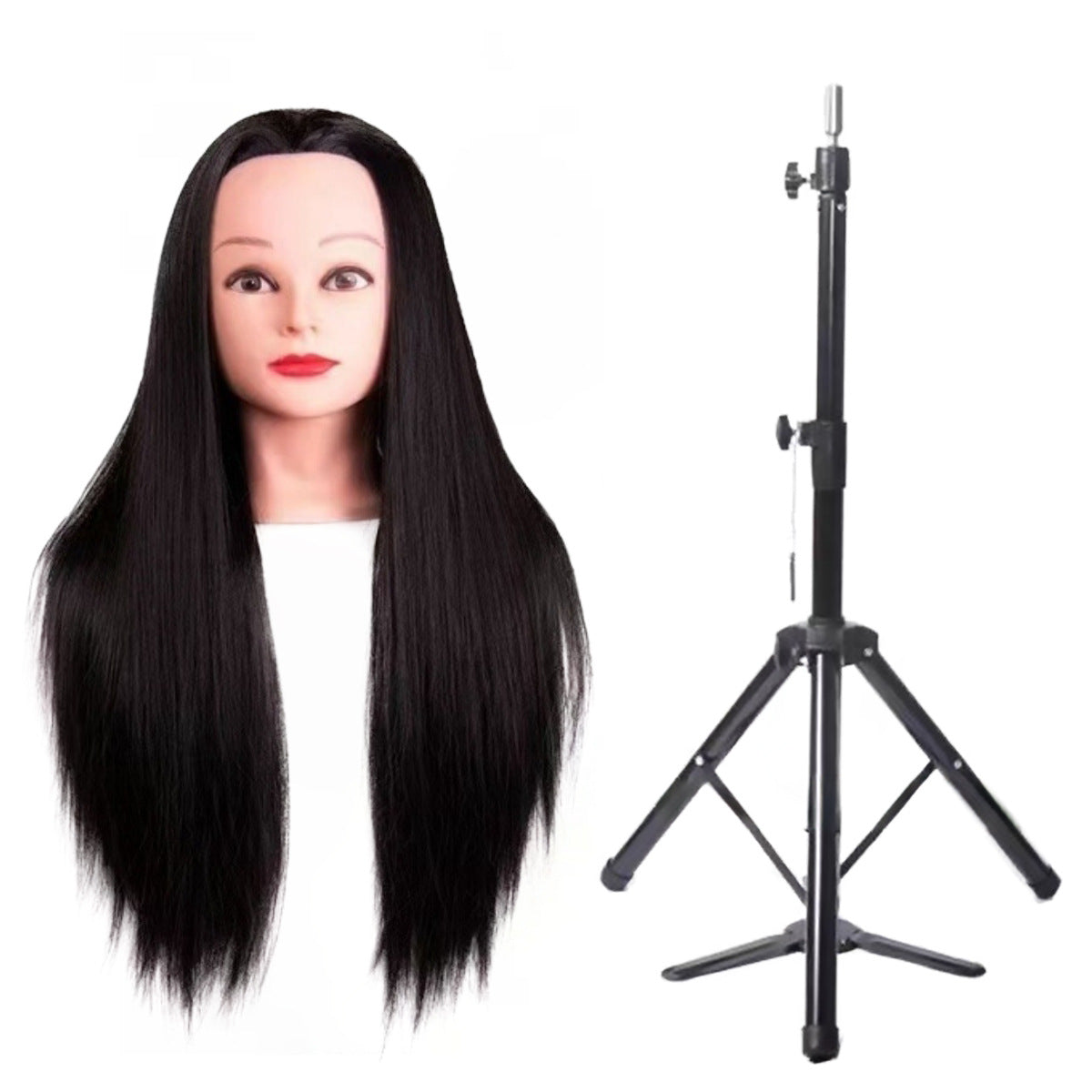 High Simulation Head Hairdressing Beginner Practice Model Barber Other Wig
