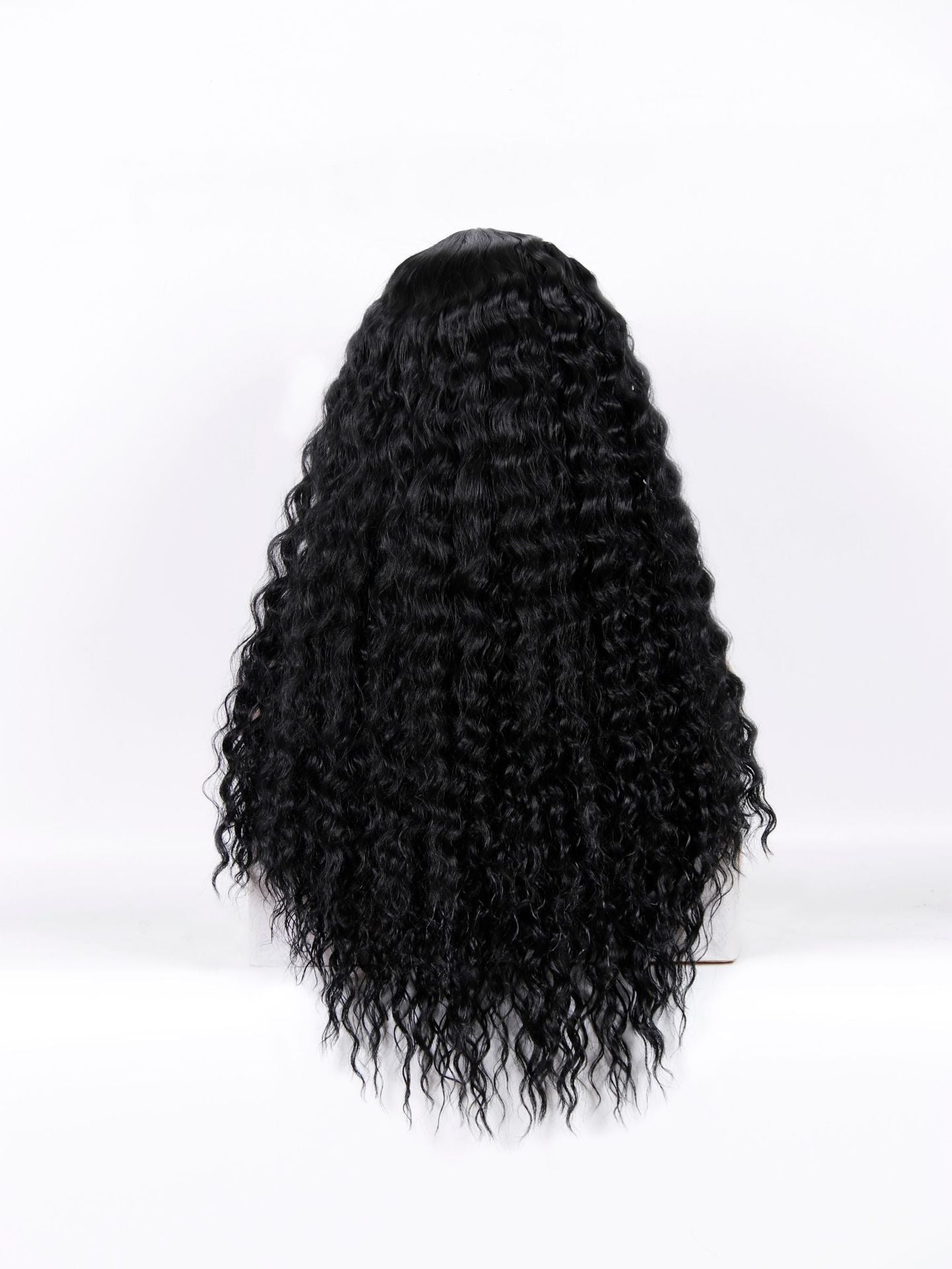 Women's Curly Hair African Small Head Cover Fluffy Wig Long Curls