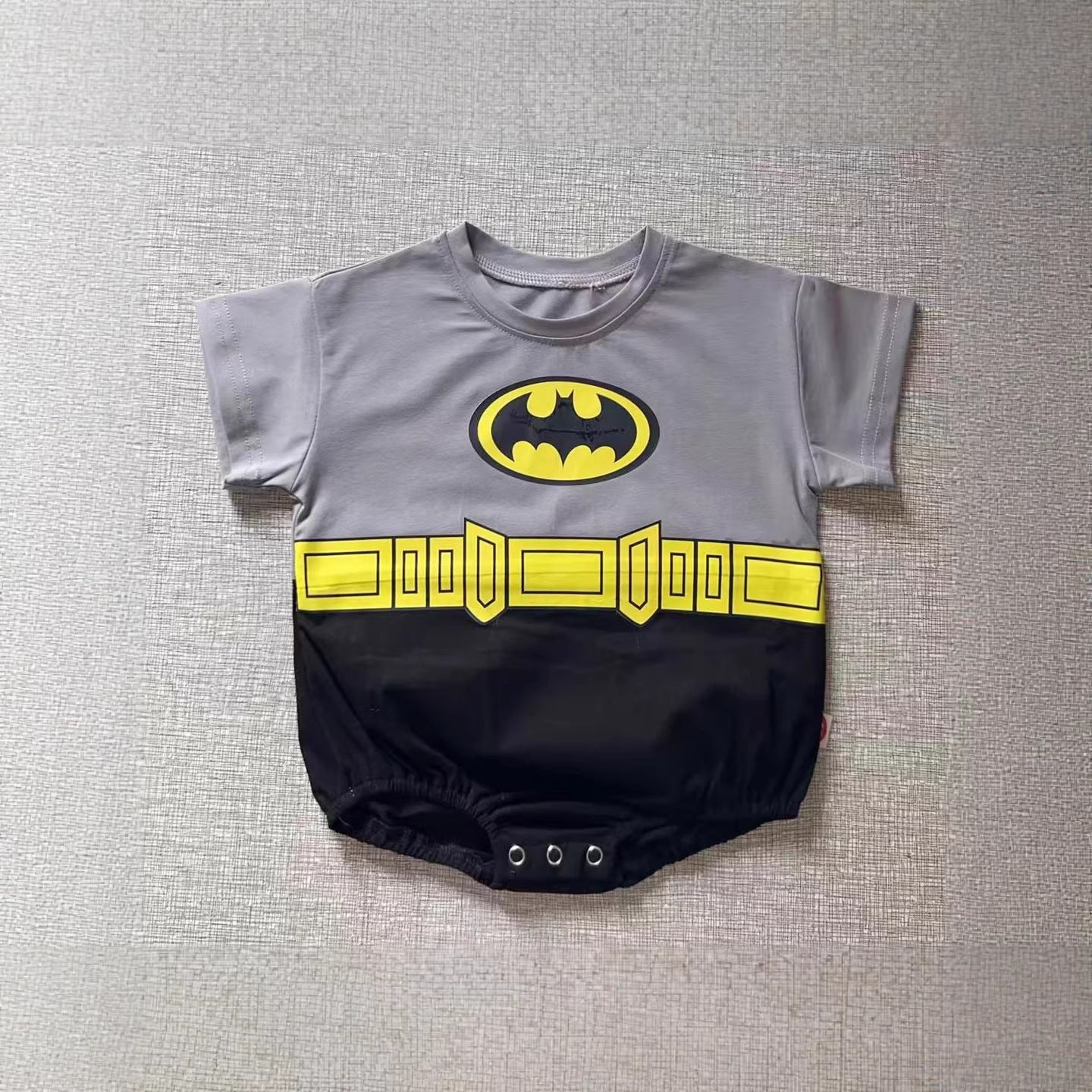 Children's Summer Batman Short-sleeved Superman Boy's Clothing Jumpsuit, Climbing Suit