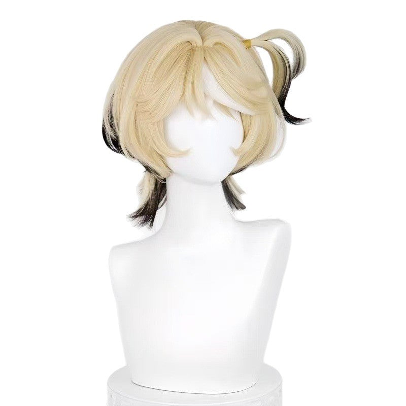 Egg Puff Party Double Ponytail Linkage Simulation Cos Wig
