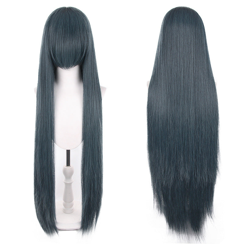 Mao Style Universal Scalp Head Long Bangs Cos Wig