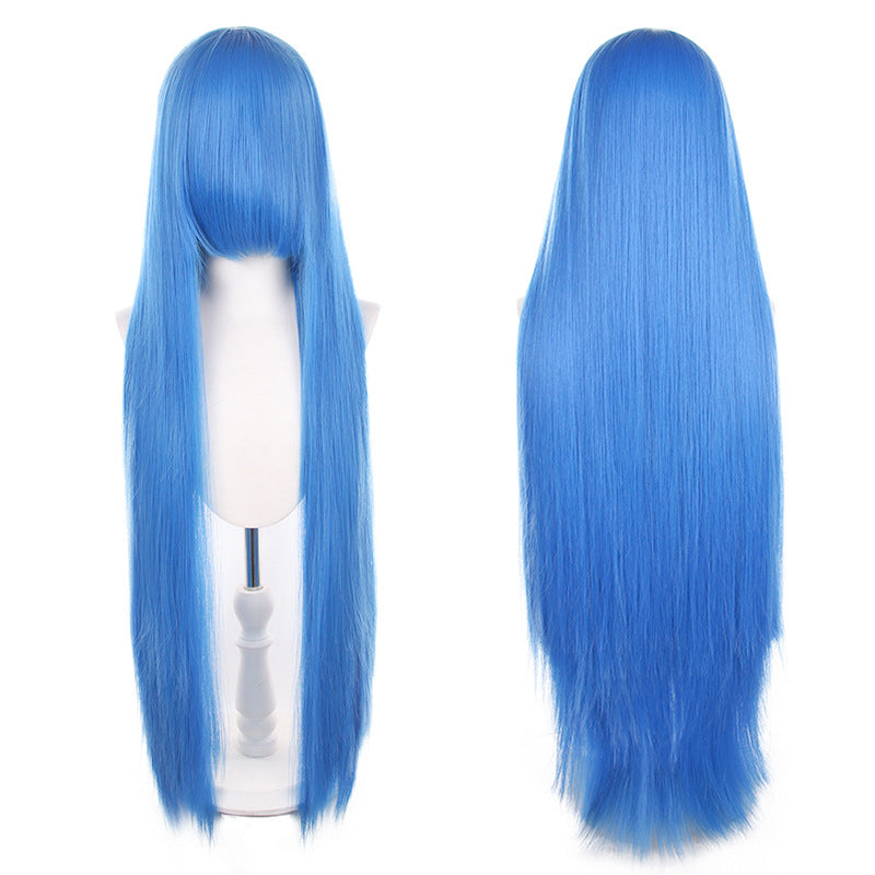 Mao Style Universal Scalp Head Long Bangs Cos Wig
