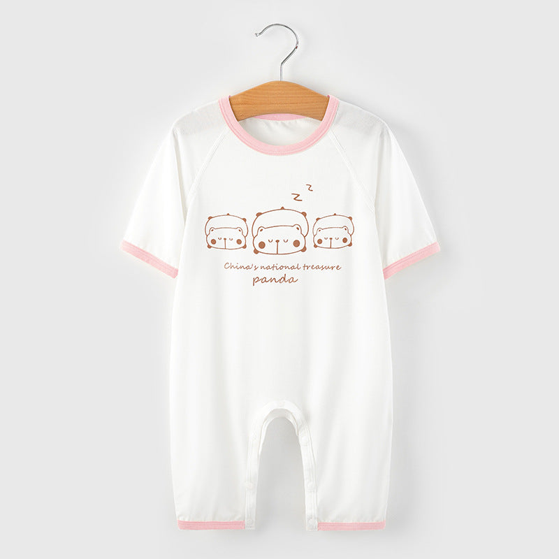 Women's & Men's For Babies Short Sleeve Rompers Summer Thin Air Jumpsuit, Climbing Suit