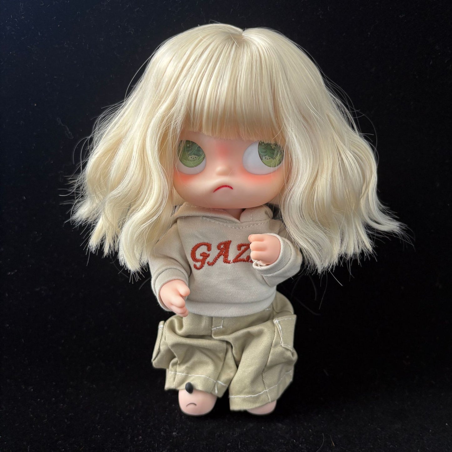 Sister Ga Zi Gingerbread Man Optional Bangs Long Curly Hair Cos Wig