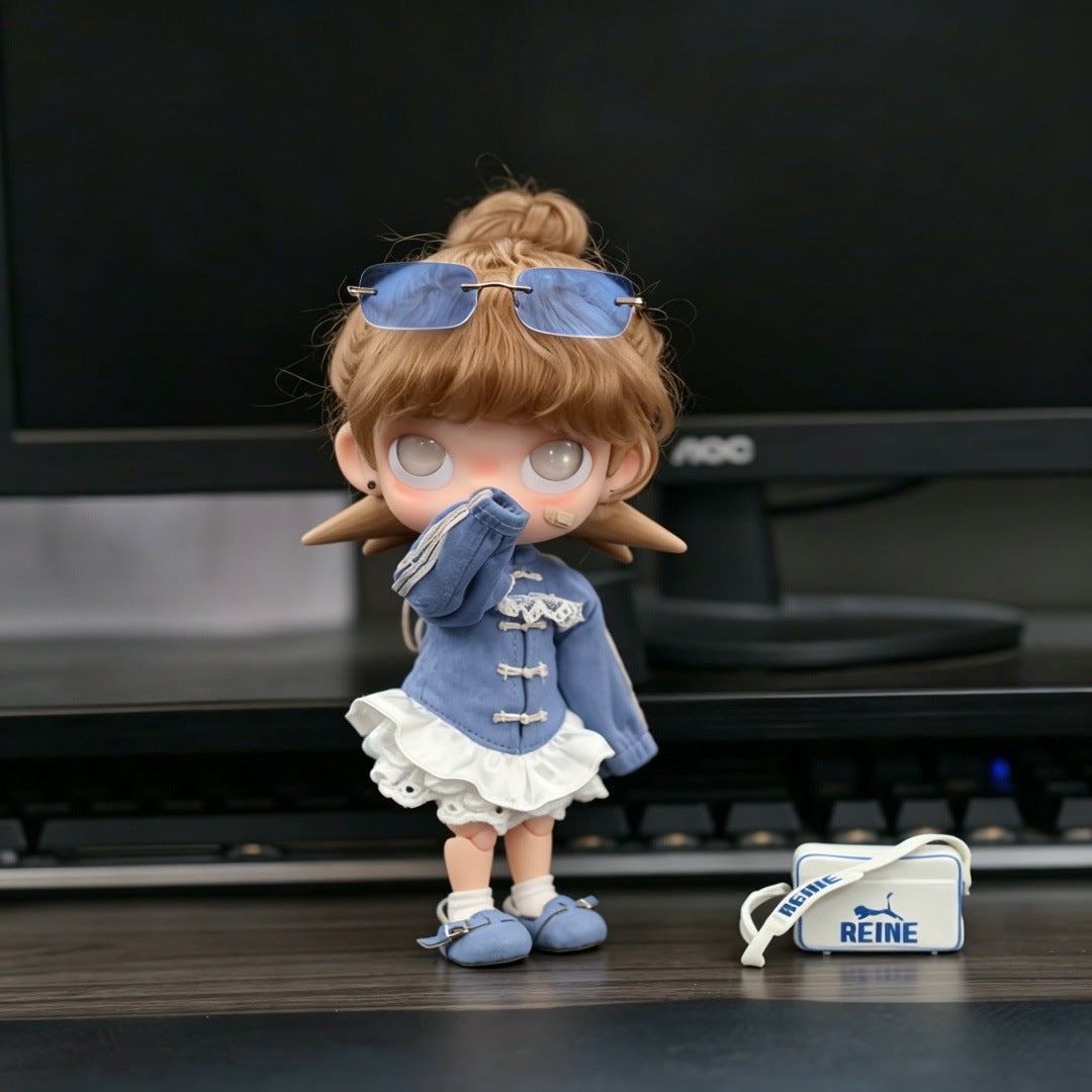 Zi Sister Doll Straight Bangs Water Ripple Comfortable Cos Wig