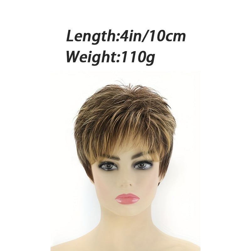 Classic Headgear Collection Chemical Fiber Female Wig Short Straight Hair