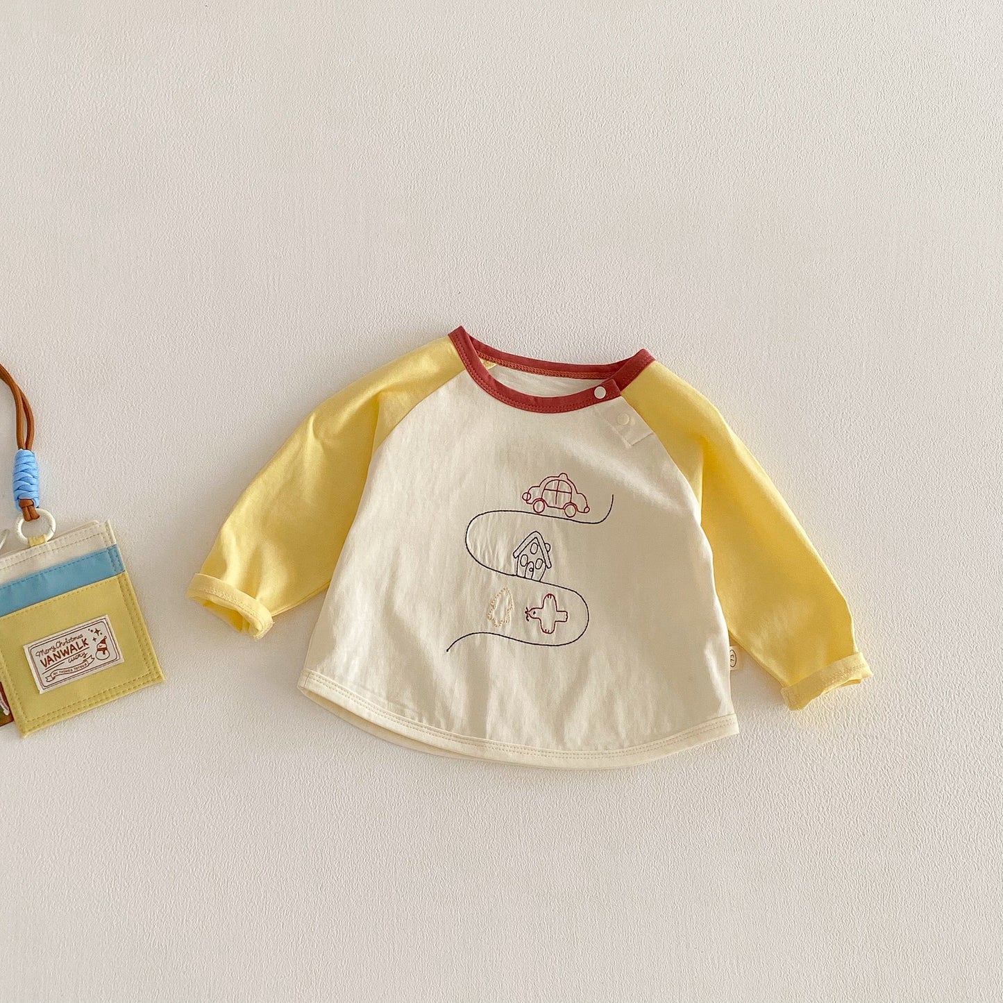 Children's Cartoon Suspender Spring Boys Fashionable Korean Style Embroidered Slacks Children's Pants