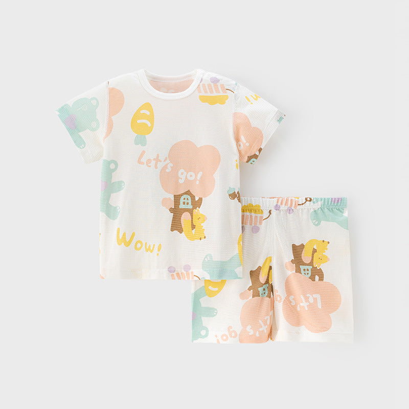 Pieces Summer Clothes For Babies Short Sleeve Shorts Two-piece Set Children's Suit