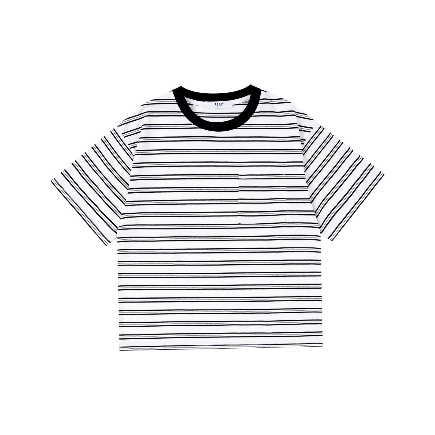 Children's Boys Vintage Stripe Half Sleeve Short Medium Big Casual Children's T-shirt
