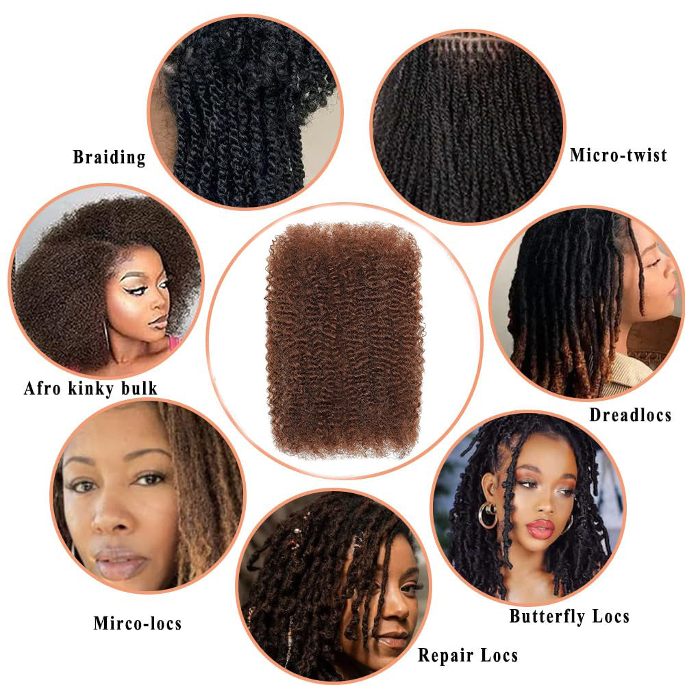 Human Puffy Silk Dreadlocks Veet Bag Real Hair Wig