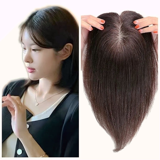 Women's Scalp Full Human Hair Set Cover Wig