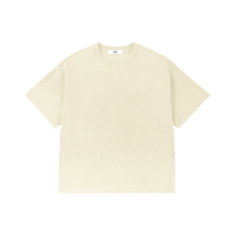 Children's Cool Feeling Boys Solid Color Short-sleeved Medium Big Sun Protection Children's T-shirt