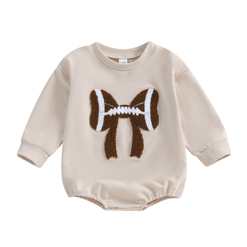 Jumpsuit Month Rompers Butterfly Rugby Embroidered Long Sleeve Jumpsuit, Climbing Suit