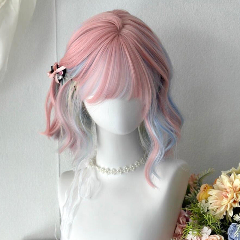 Lady's Female Natural Fluffy Style Atmosphere Curly Hair Straight Wig Long Curls