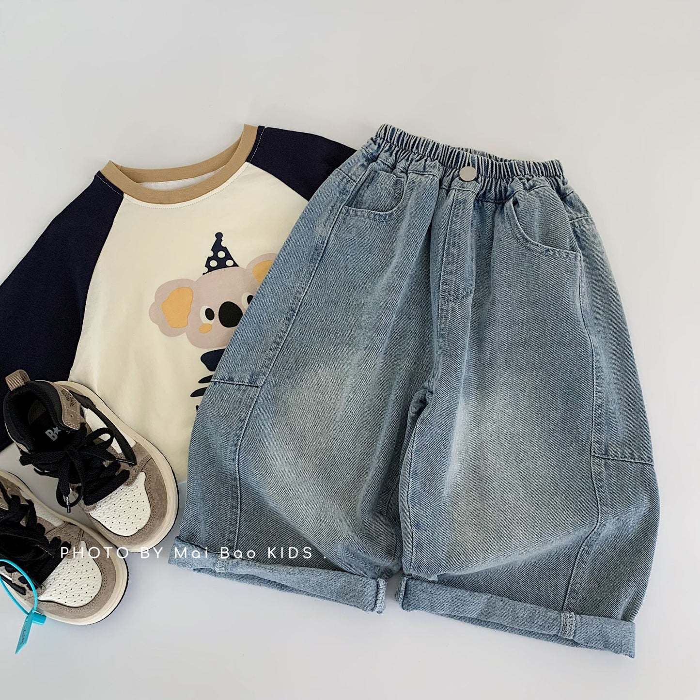 Children's Spring Korean Style Jeans Trousers Children's Pants