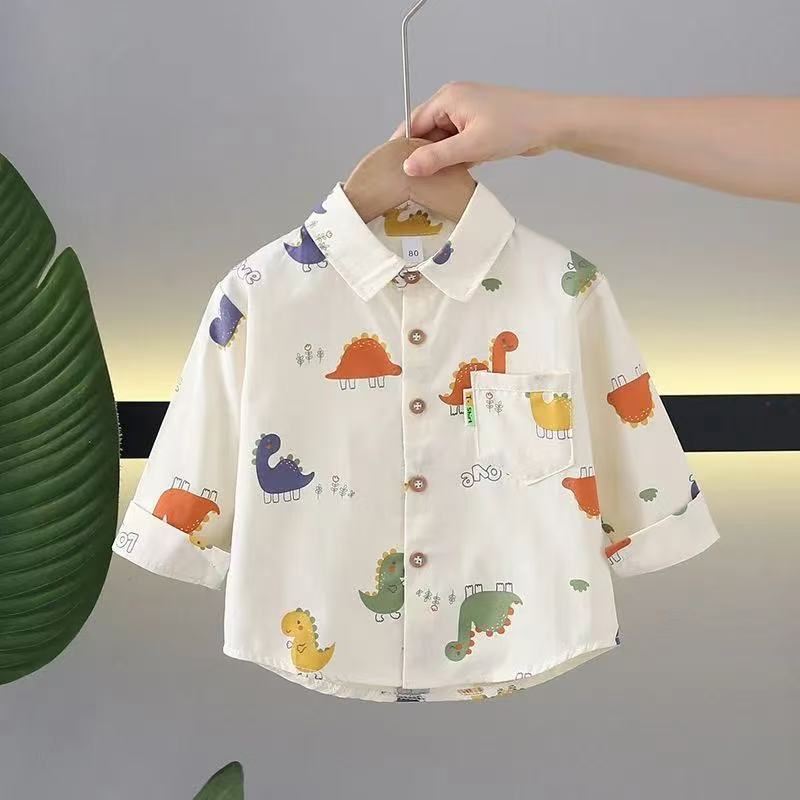 Children's Class Cotton Breathable Casual Long Sleeve Children's Shirt