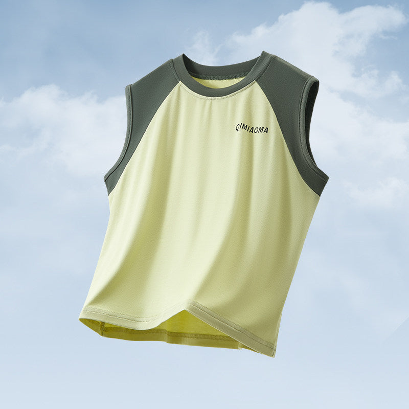 Men's & Children's Summer Thin Modal Sports Short-sleeved Shorts Children's Suit