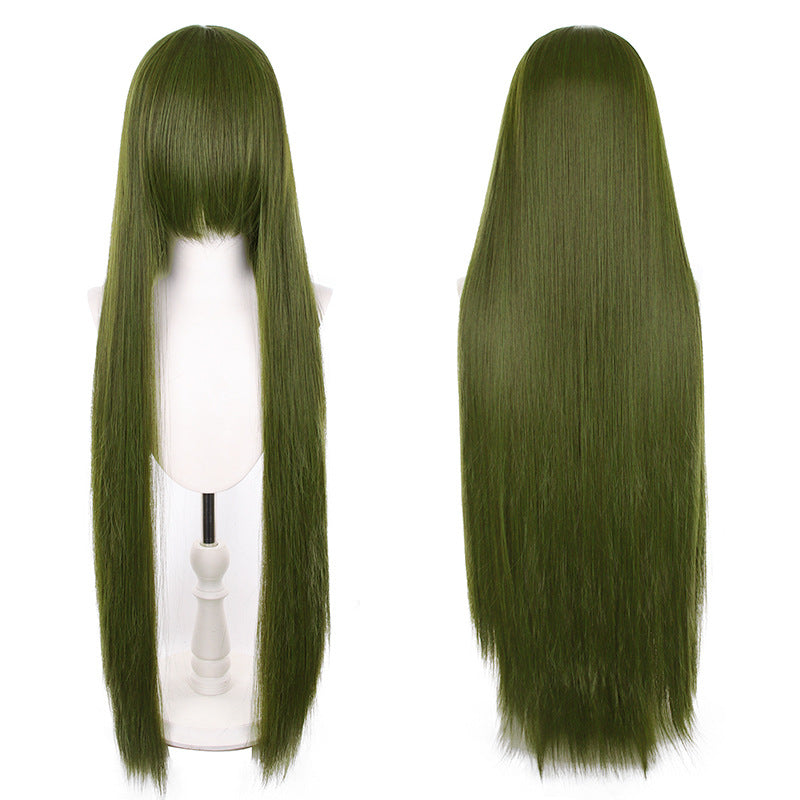 Mao Style Universal Scalp Head Long Bangs Cos Wig