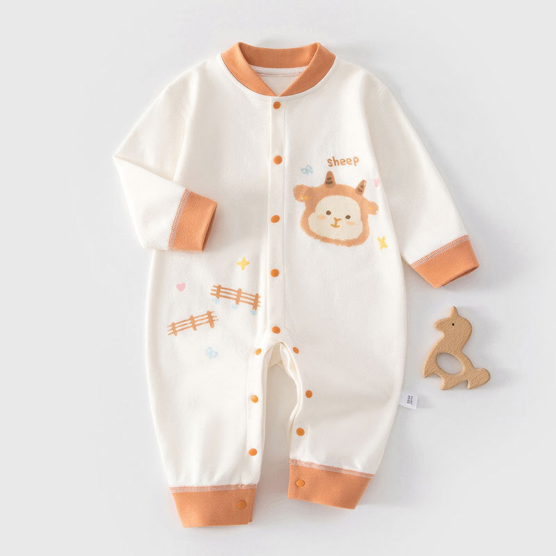 Pure Cotton Jumpsuit Born Rompers Boneless Underwear Pajamas Jumpsuit, Climbing Suit