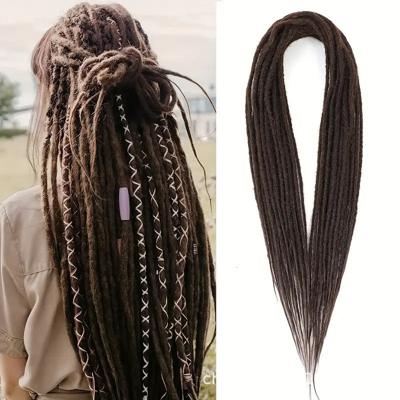 Fiber Crochet Hair Hip Hop Reggae Double Wig Ponytail