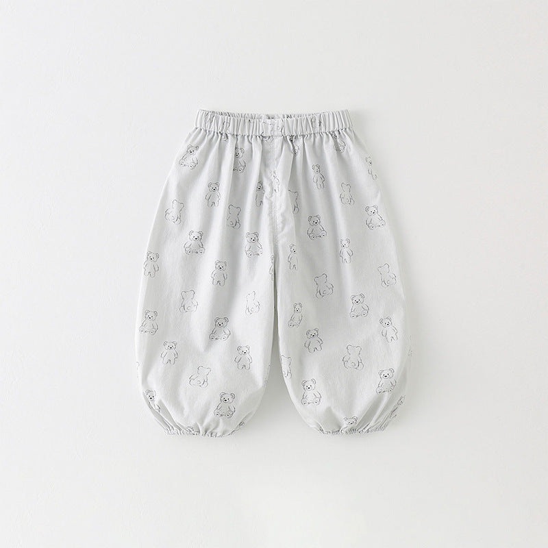 Korean Summer Anti Mosquito Boys Thin Bloomers Infant Children's Pants