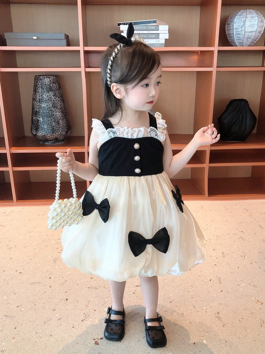 Sling Princess Style Western Little Birthday Children's Dress
