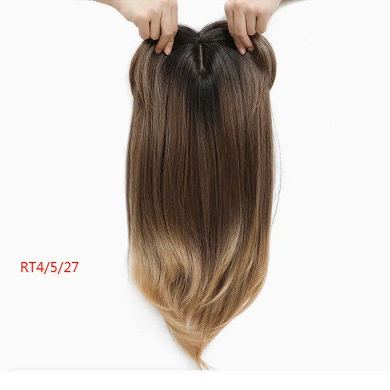 Head Leather Inner Buckle Medium Short Wig