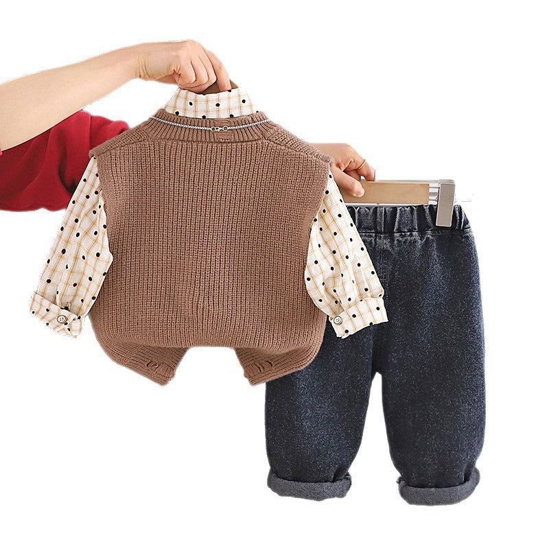 Fashionable Korean Style Toddler Spring Sweater Children's Suit