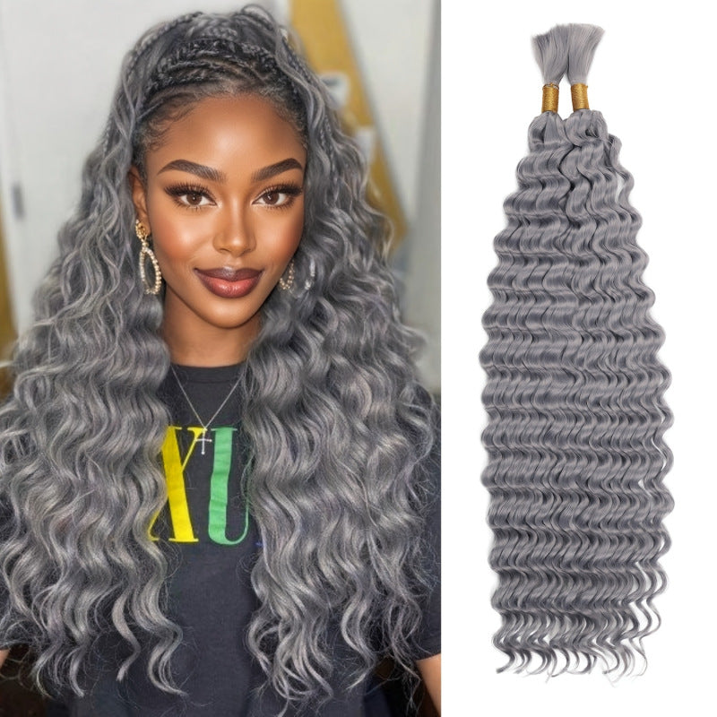 Chemical Fiber Hair Bundle Body Weave Knitting Crochet Long Curly Other Wig