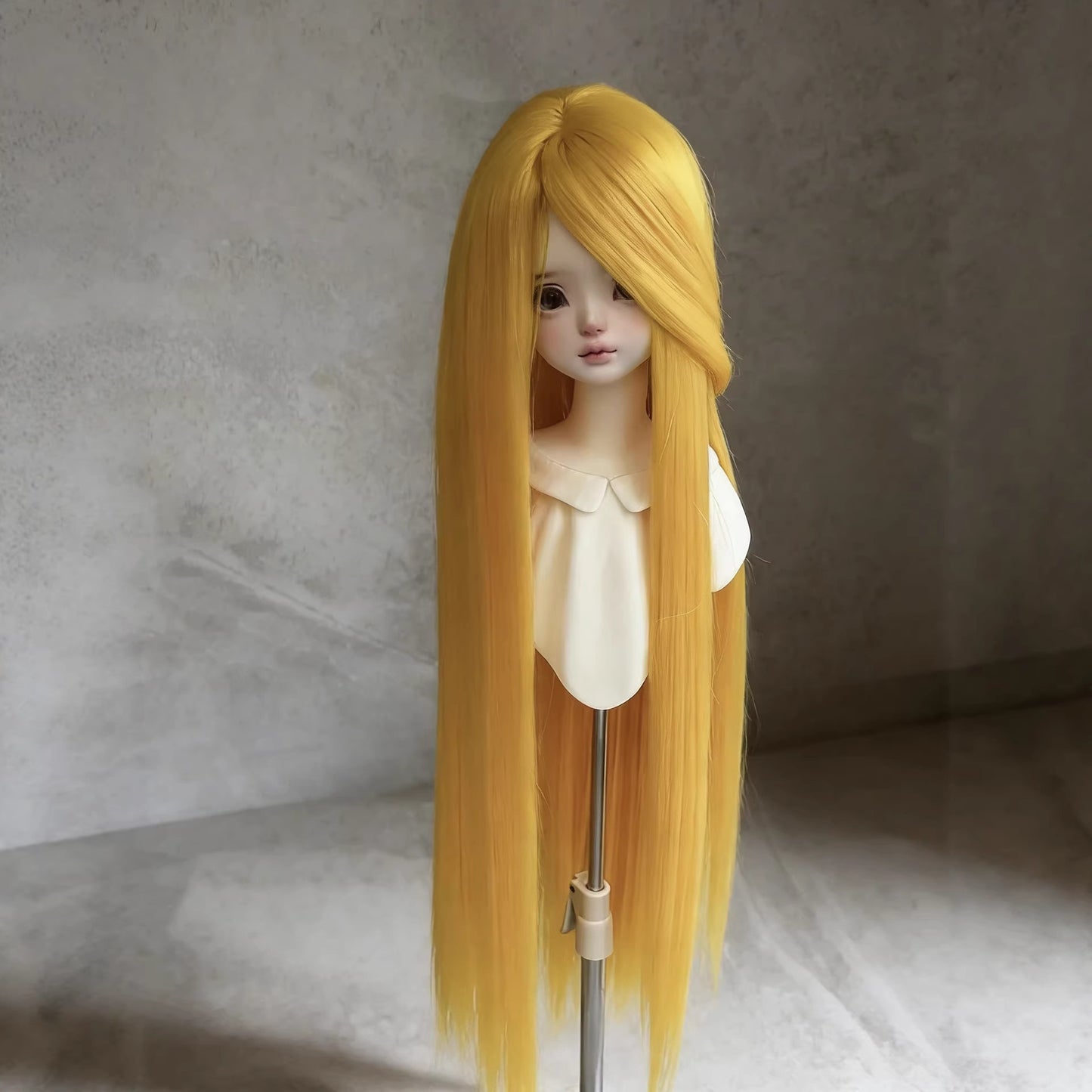 Doll Points Soft Silk Hair Cover Bangs Rough Long Straight Wig