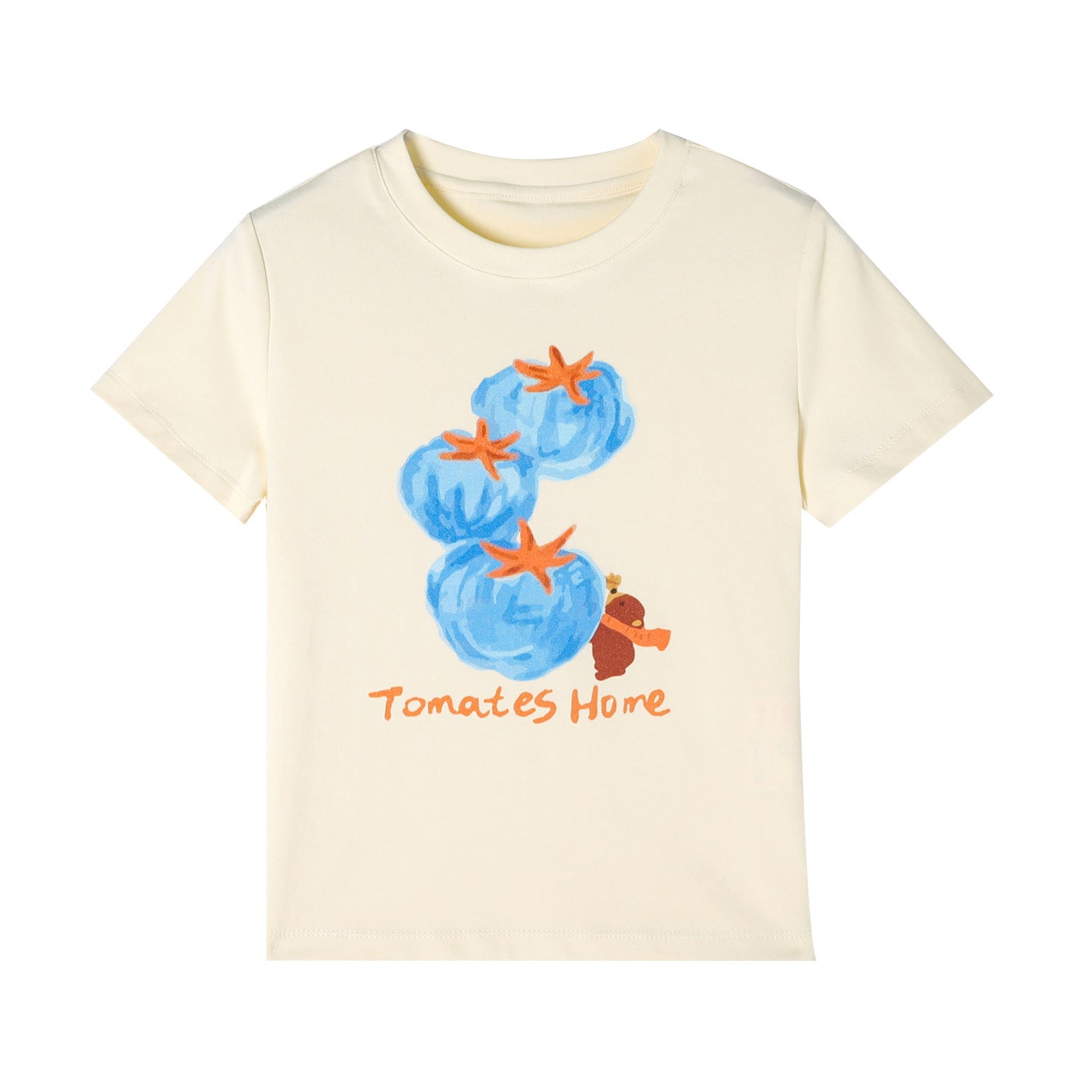 Children's Clothing Summer Cartoon Round Neck Short Sleeve Bottoming Shirt For Children's T-shirt