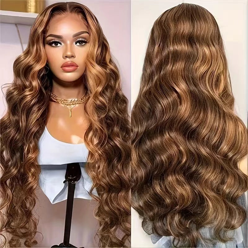 Mid-length Curly Big Wave Front Lace Chemical Wig Long Curls