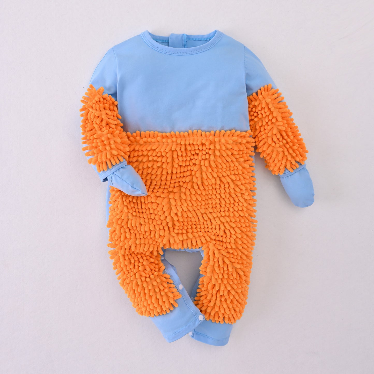 Mop Man Crawling Jumpsuit Zipper Overclothes Jumpsuit, Climbing Suit