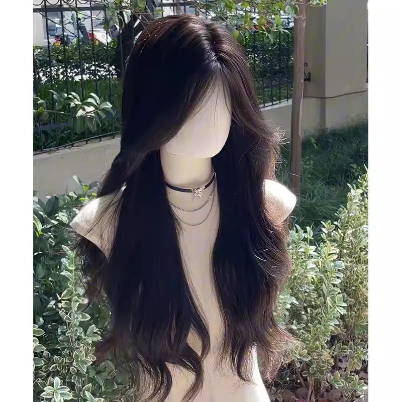 Fluffy High Skull Top Atmosphere Big Wave Light Seamless Hair Wig Long Curls