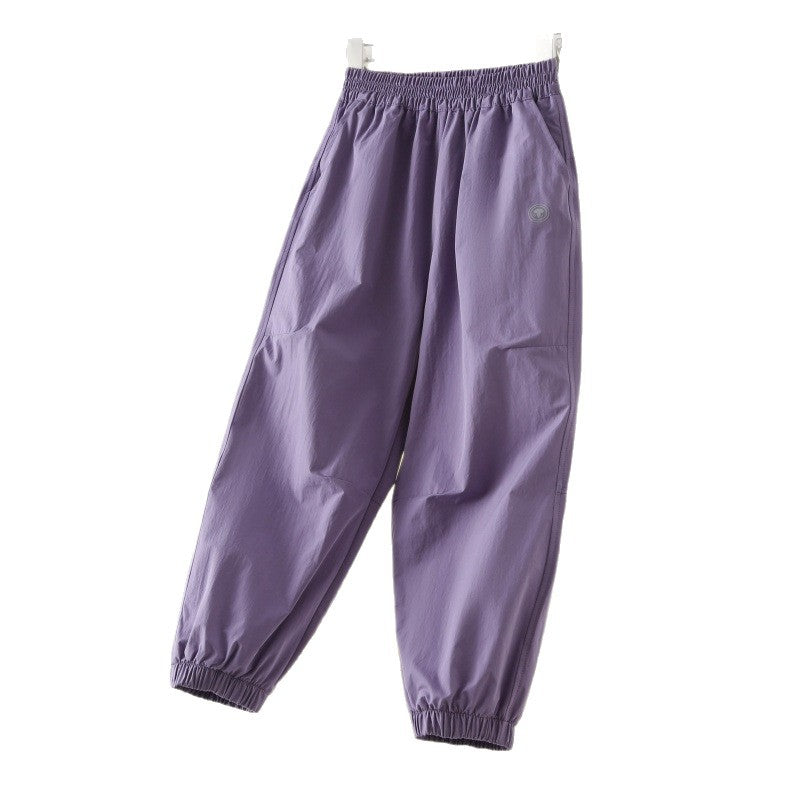 Children's Summer Casual Straight Skinny Boy Medium Big Thin Outdoor Children's Pants