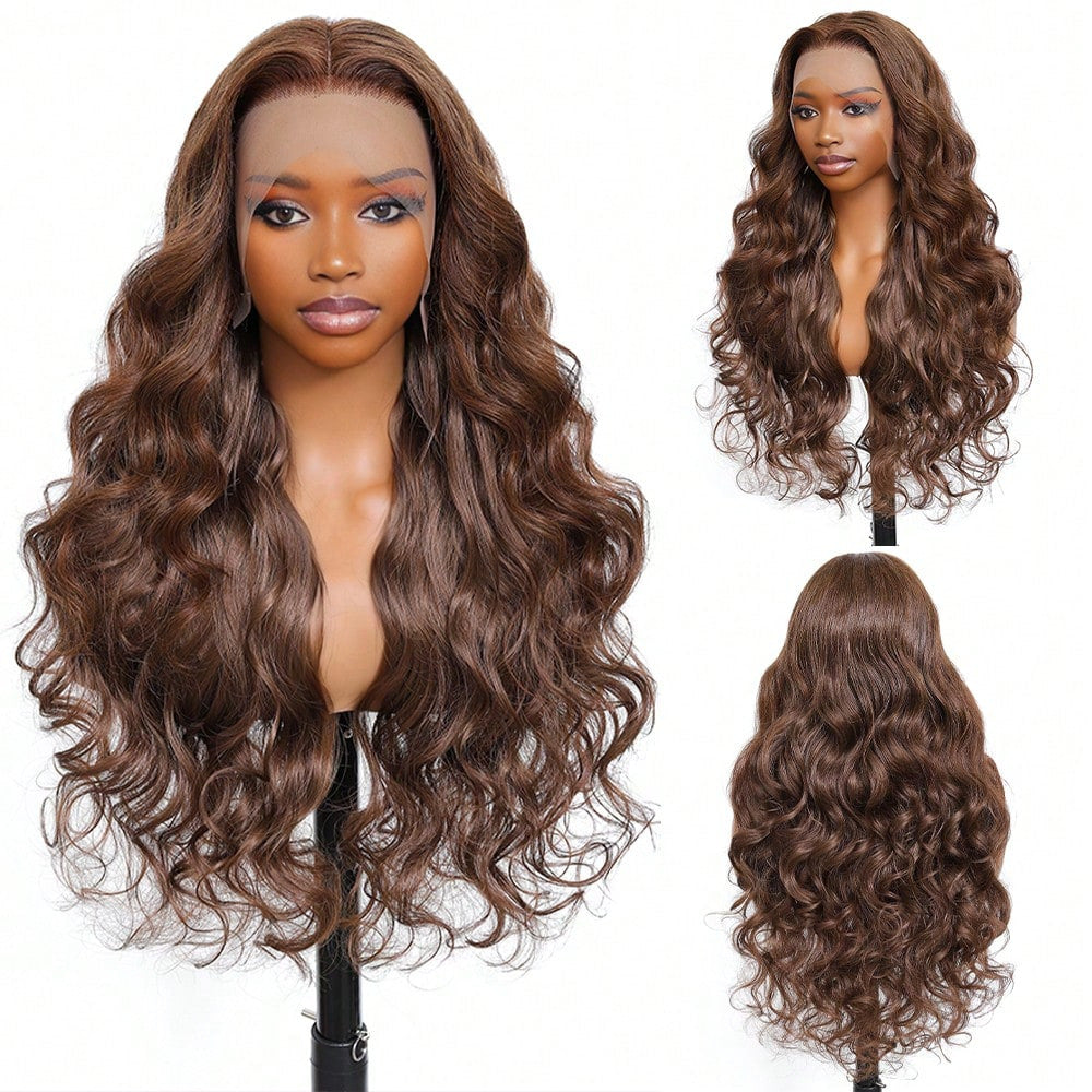 Women's Fluffy Front Lace Curly Hair Chemical Wig Long Curls