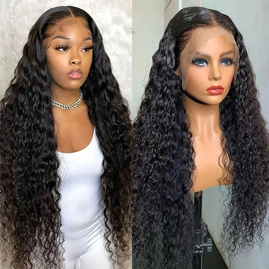 Front Lace African Small Volume Wound Tube Curly Hair Wig Long Curls