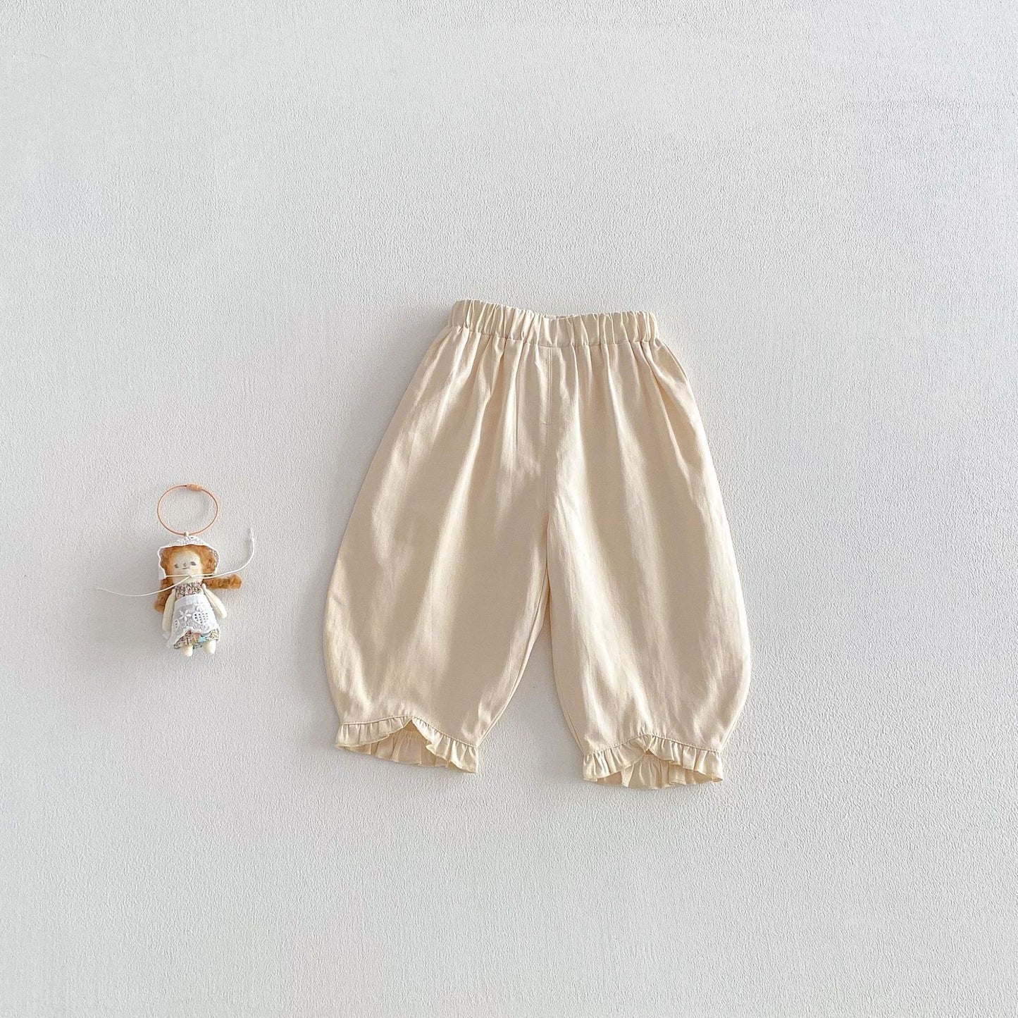 Plaid Casual Spring Korean Style Retro Children's Pants
