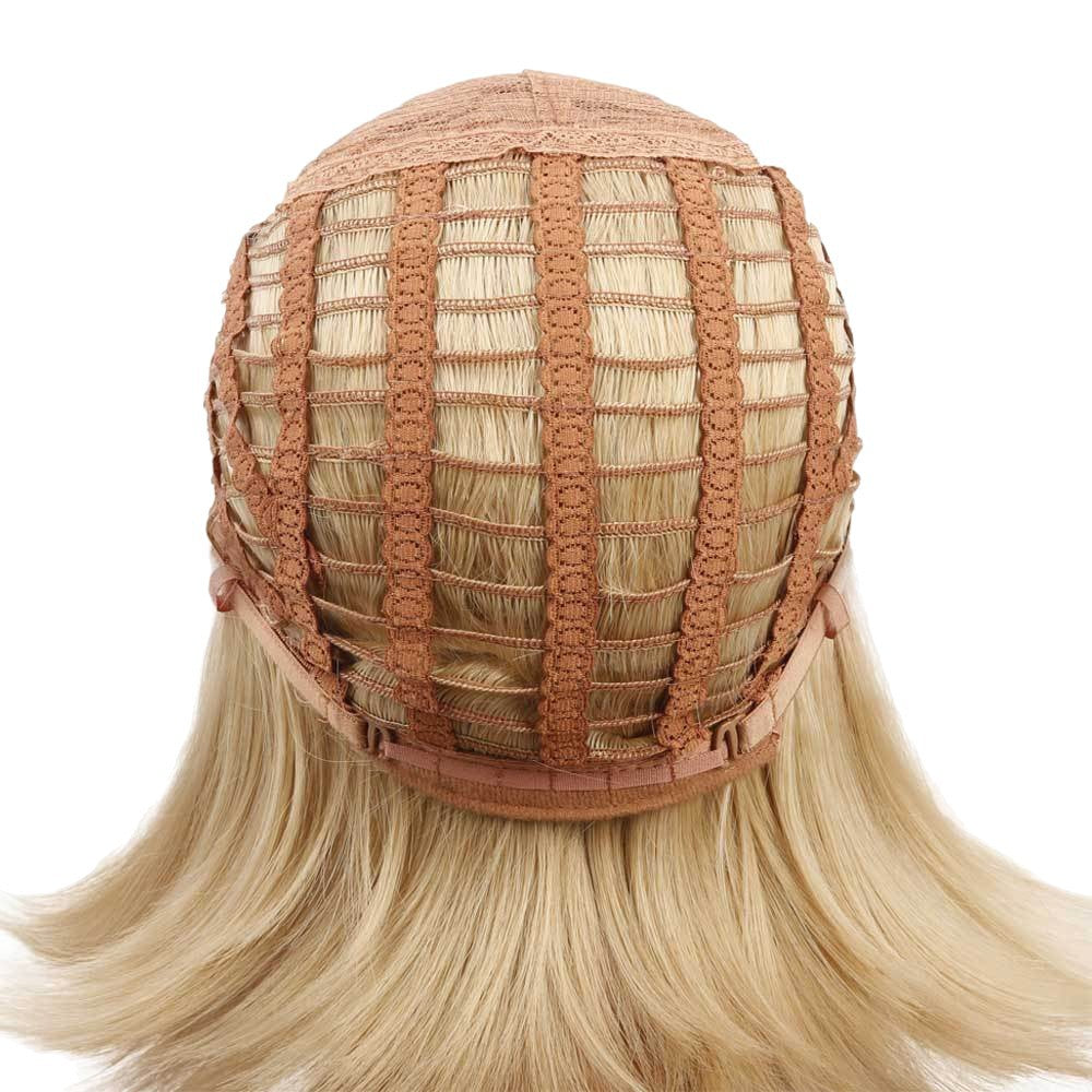 Trendy Female Gradient Wave Chemical Fiber Wig Short Straight Hair