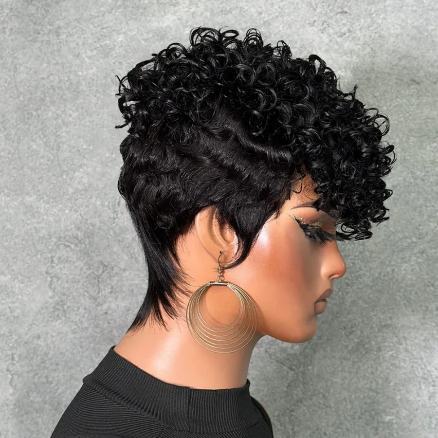 Trendy New Beautiful Cool Innovative Human Real Hair Wig