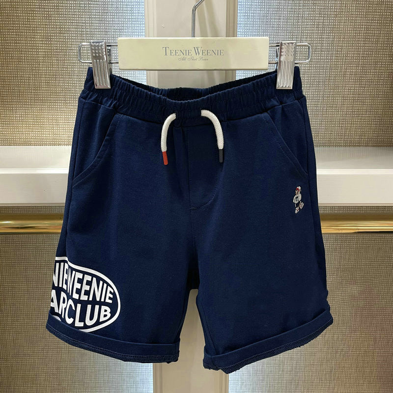 Korean Style Little Bear Summer Pure Knitted Casual Sports Shorts Children's Pants