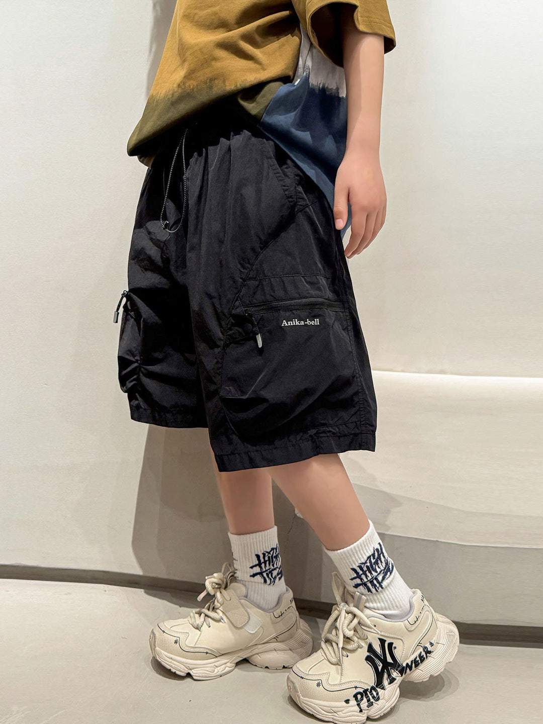 Boys Cargo Shorts Summer Middle The Big Fifth Children's Pants