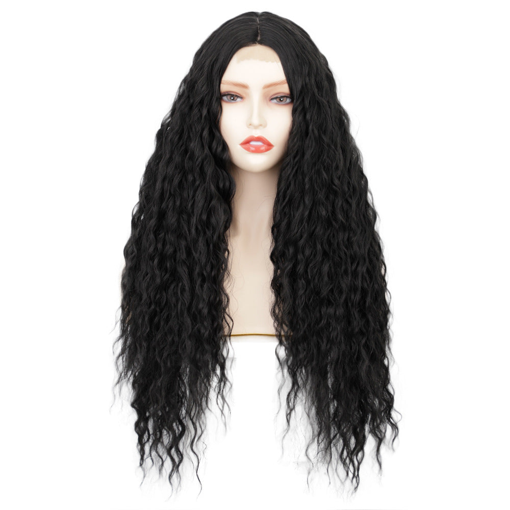 Women's Synthetic Wigs Curly Hair Small Chemical Wig Long Curls