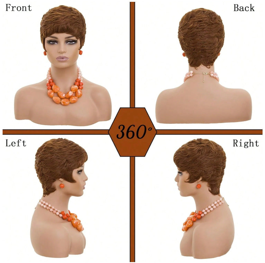 Creative Trendy Women's Fashion Synthetic Wigs Wig Short Straight Hair
