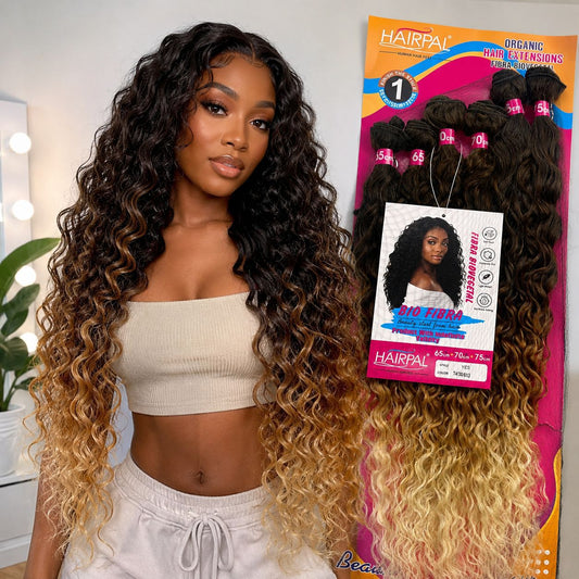 Curly Hair African Small Volume Protein Silk Wig Long Curls