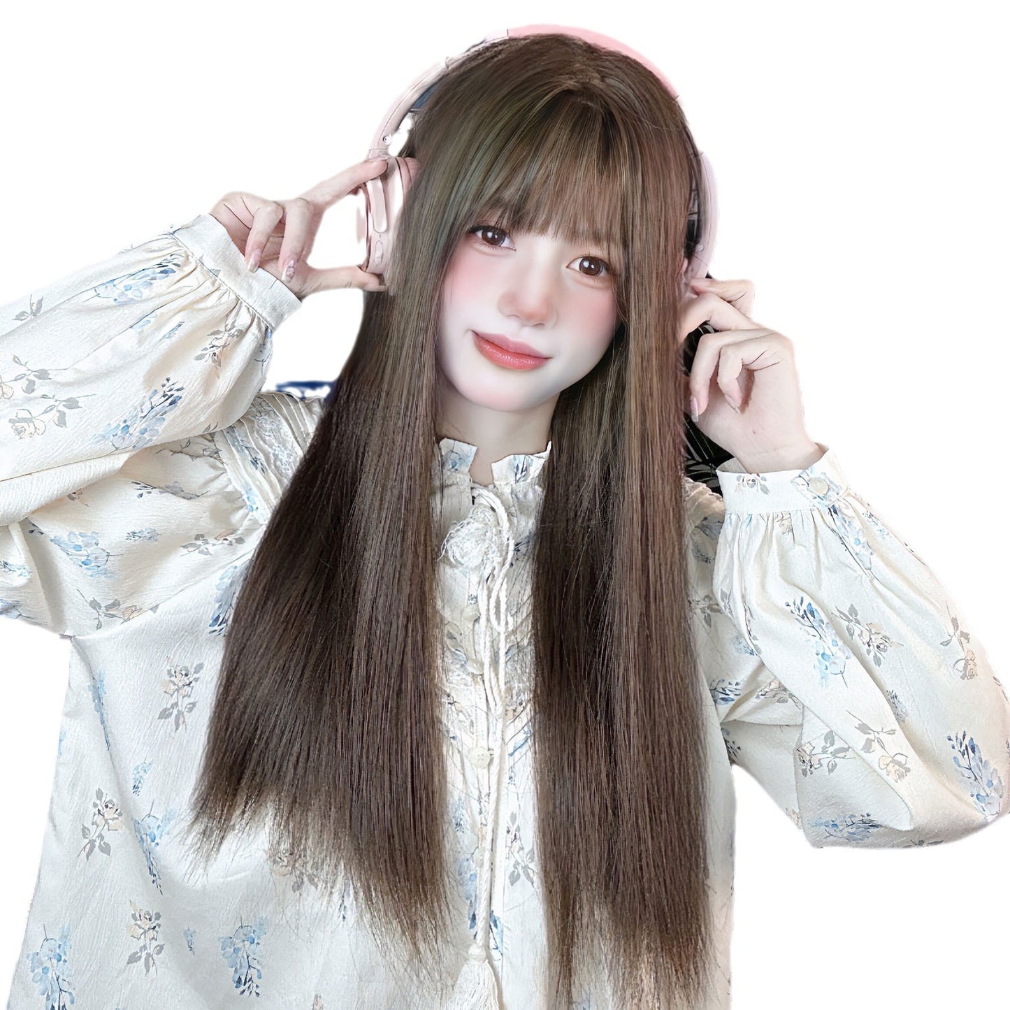 Women's Increase Hair Amount Girly Temperamental Daily Black Long Straight Wig