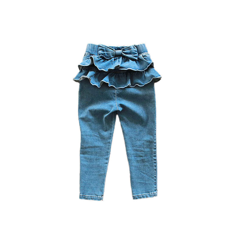 Spring Jeans Strawberry Shan Double Layer Children's Pants